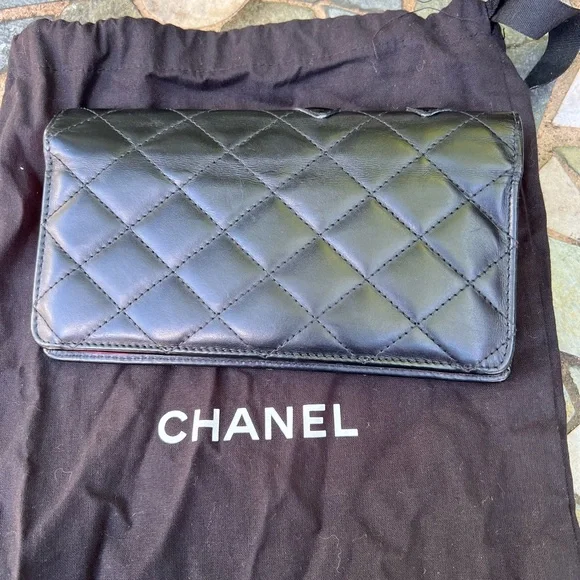 Chanel vintage cambon long wallet quilted leather cc - Picture 3 of 10